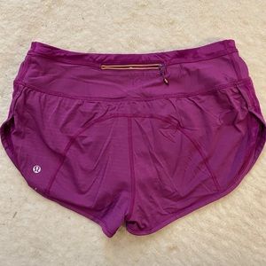 Purple Lululemon shorts
